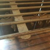 White wrought iron coat/hat rack