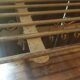 White wrought iron coat and hat rack