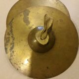 Pair of brass cymbals
