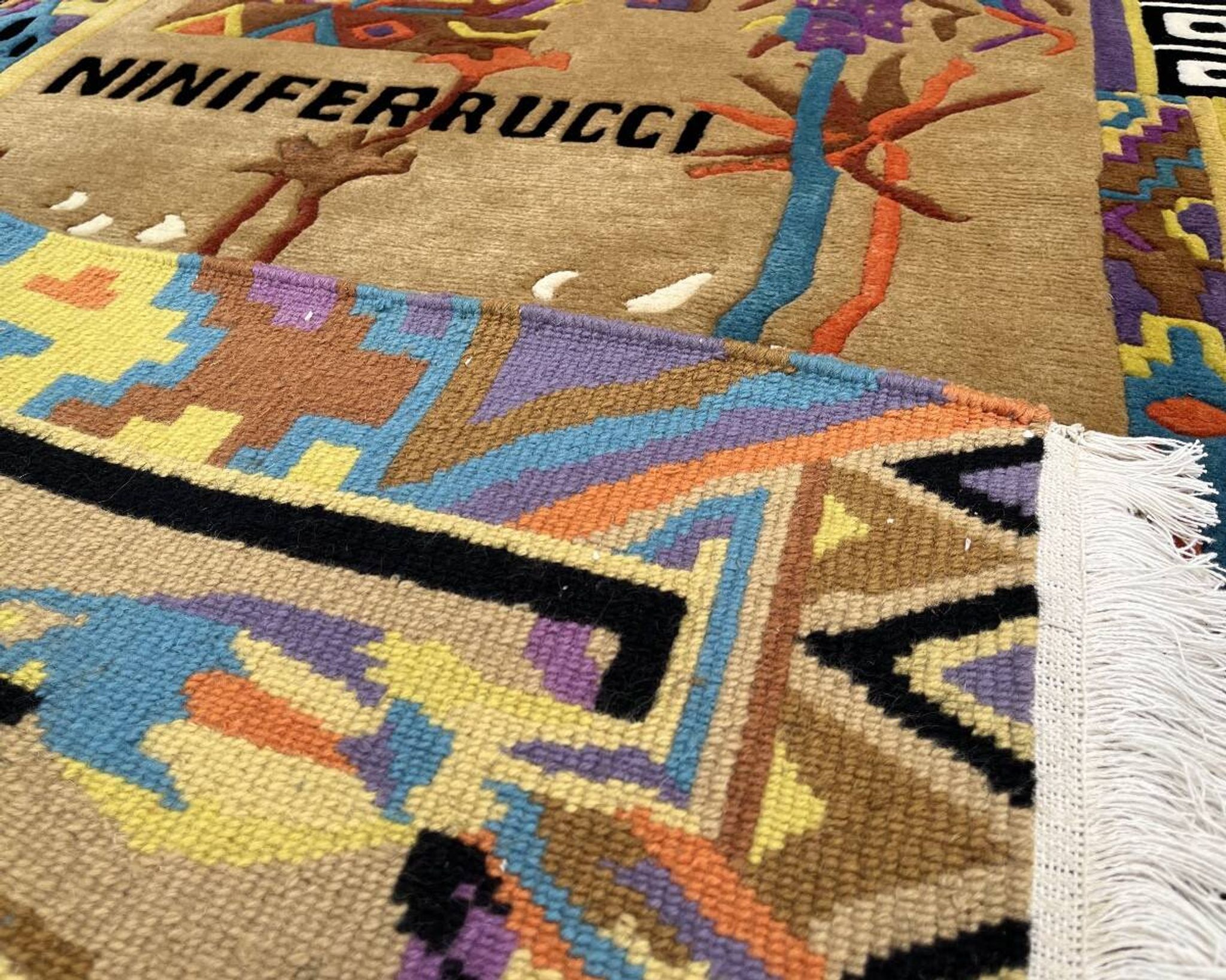 Modern rug signed Nini Ferrucci 160x100 cm