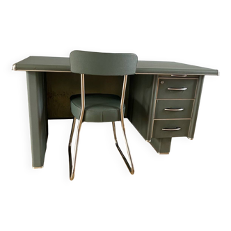 1950s workshop desk and chair