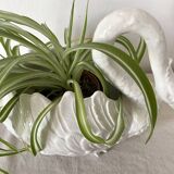 Large ceramic swan planter Bassano Italy