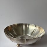 Silver-plated metal bowl