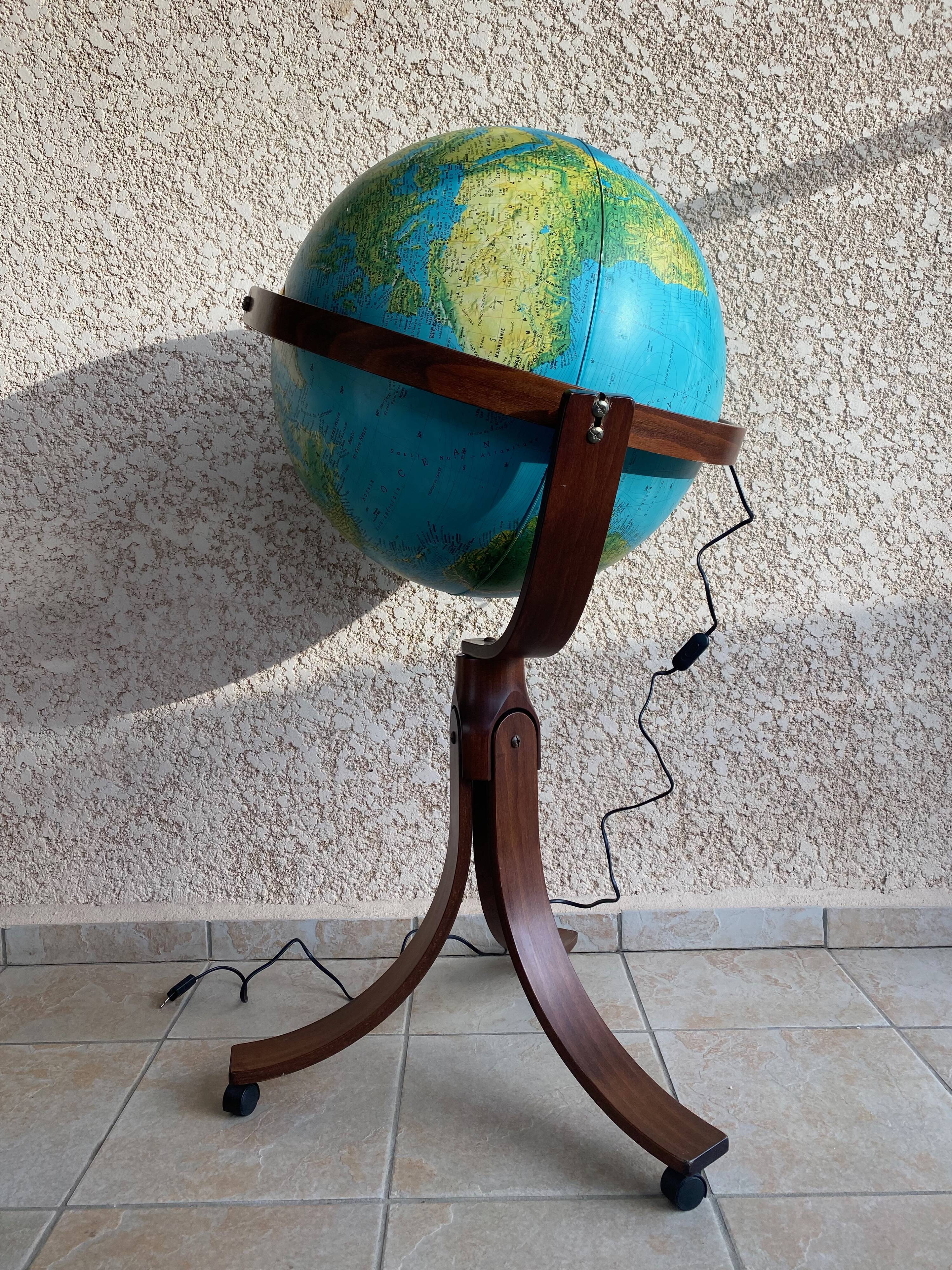 Huge Luminous Globe Ricoscope Florence, Italy, published in 1981