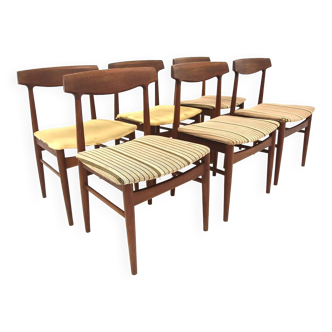 Set de 6 chaises scandinave en teck, Vejle Stol- & Møbelfabrik, Danemark, 1960