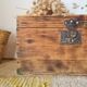 Old solid wood storage trunk – Raw Patina