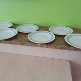 Set of 6 flat plates l'amandinoise