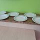 Set of 6 flat plates, L'Amandinoise