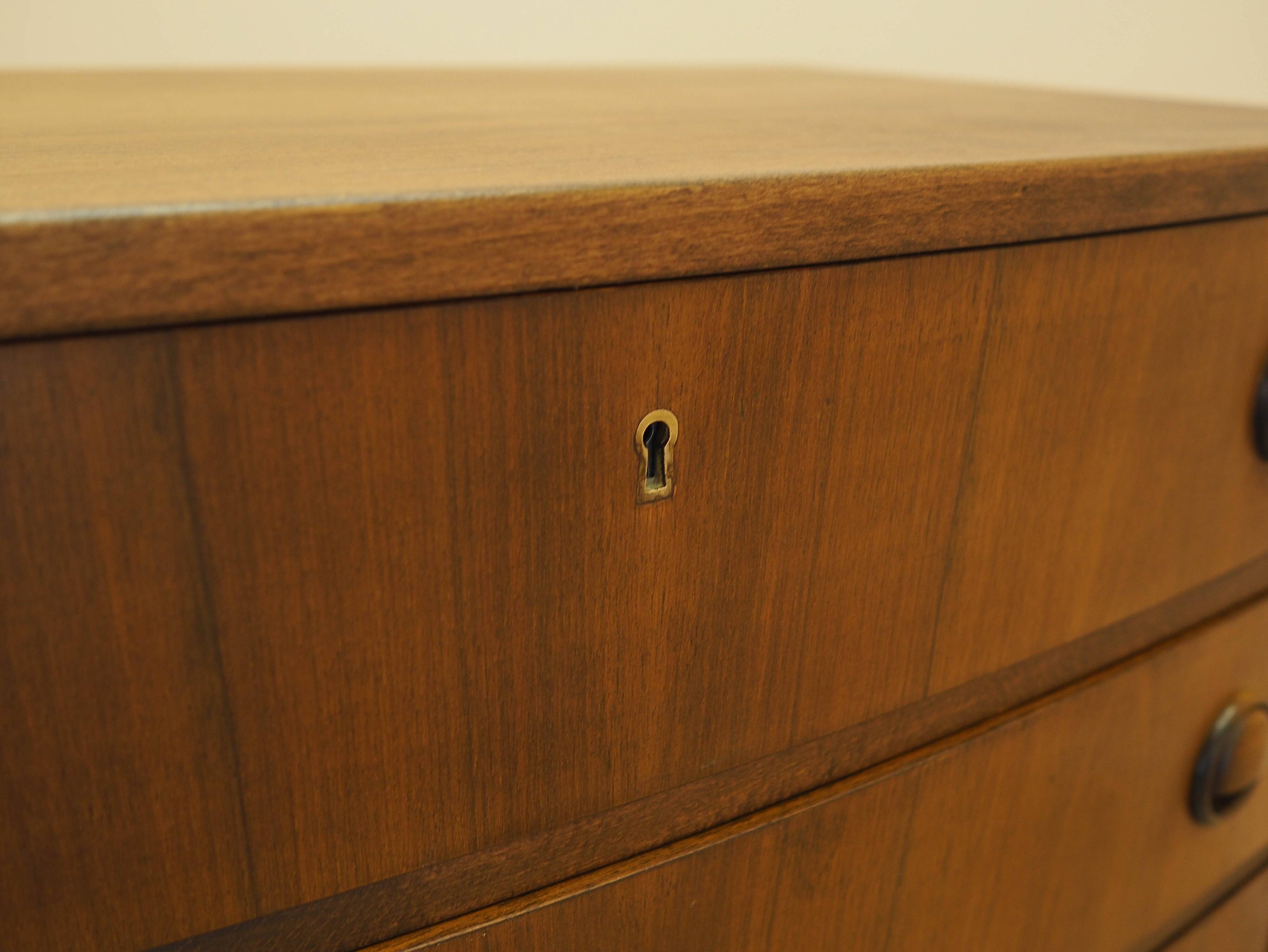 Commode en noyer, design danois, années 1960, designer : Kai Kristiansen