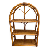 Vintage rattan shelf
