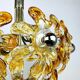 Mid-Century Murano Amber Chandelier by Mazzega, Italy, 1970s