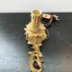 Former bougeoir lamp a main vintage brass