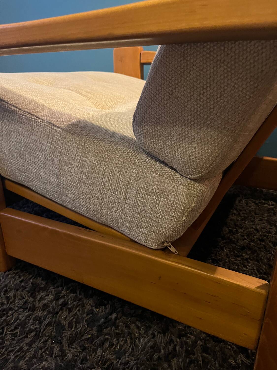 Elm and Maison Regain fabric armchair