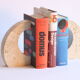Travertine arc bookends by Fratelli Manelli, Italy 1960s.