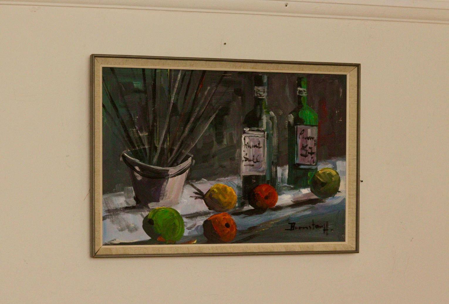 "Still Life, Wine and Fruit  " by Bronstolf.