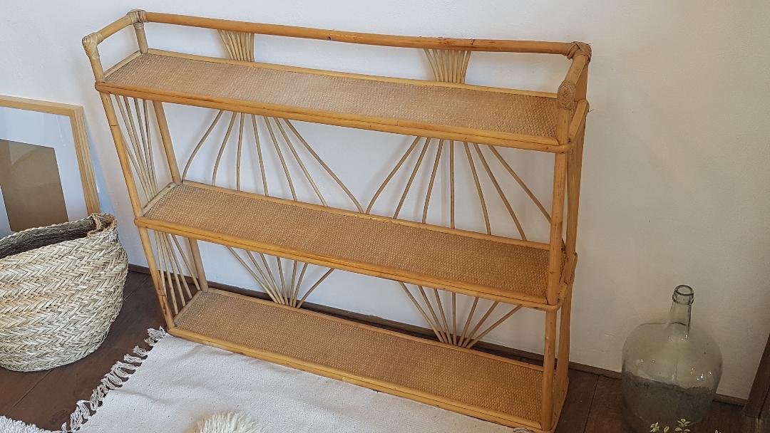 Shelves wicker vintage 100x82cm