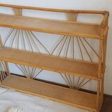 Shelves wicker vintage 100x82cm