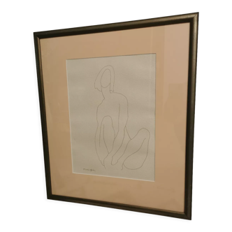 Table drawing nude
