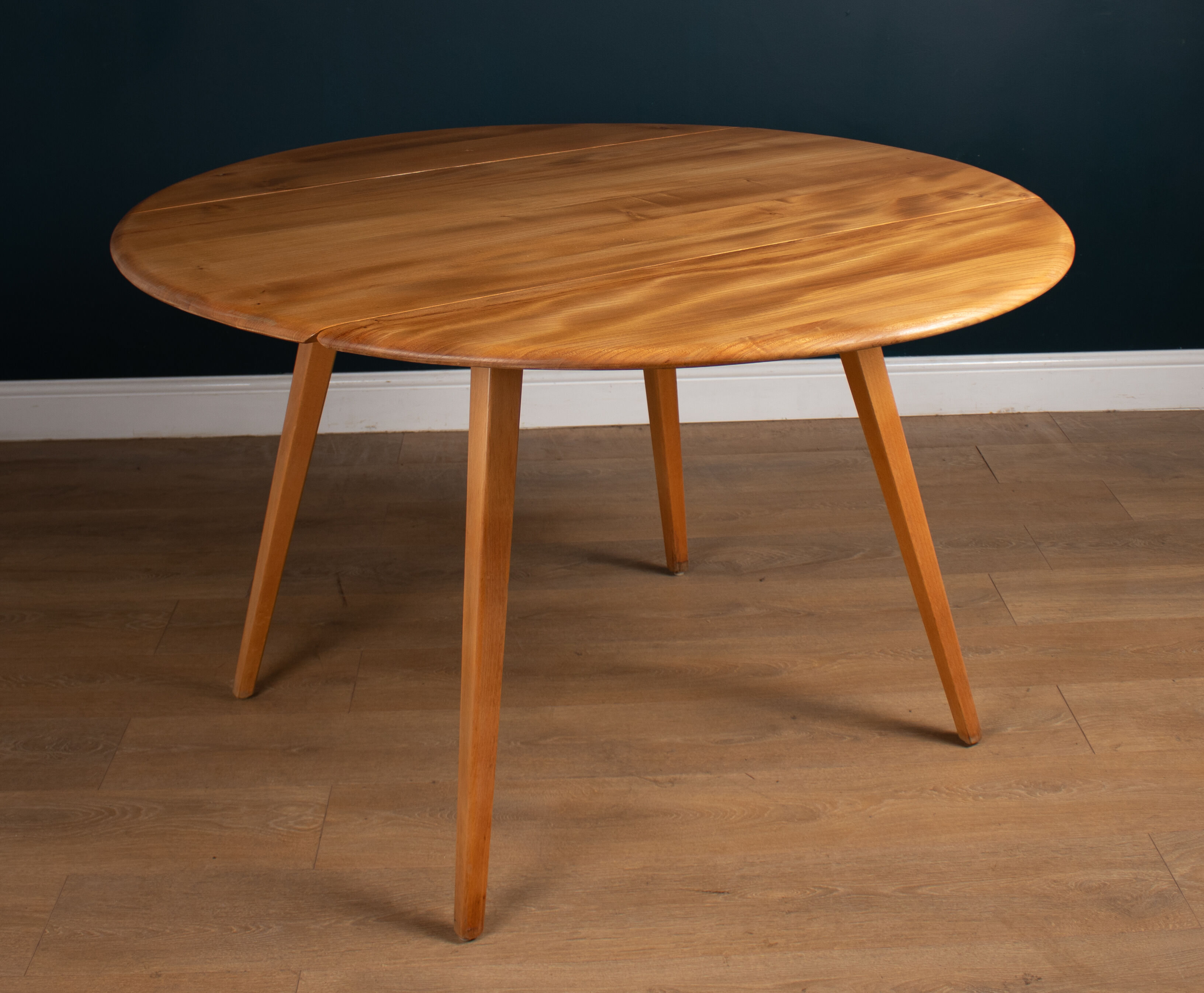 Restored Vintage Retro Ercol 1960s 384 Round Dining Table & 4 370 Windsor Arm Chairs Regular price