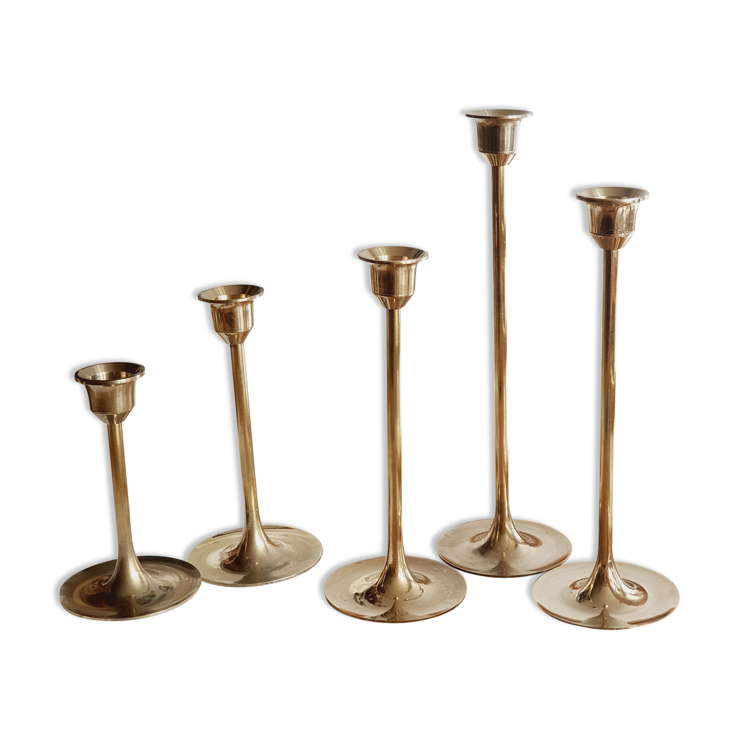 5 brass chandeliers 5 sizes