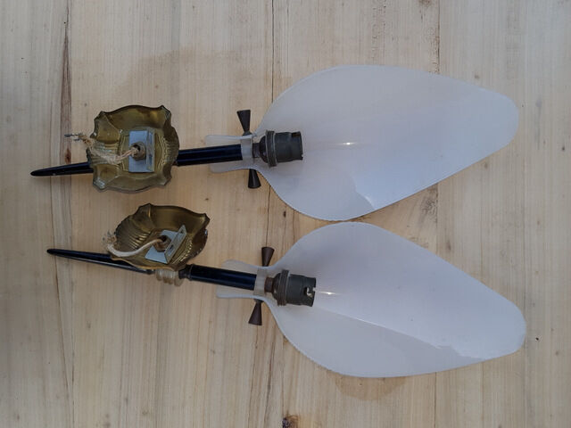 Pair of vintage wall lamps