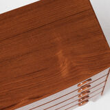 Midcentury Danish baby chest of 5 drawers in teak