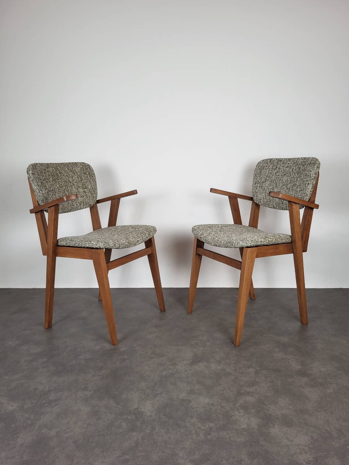 Paire de fauteuils bridge scandinaves, 1960