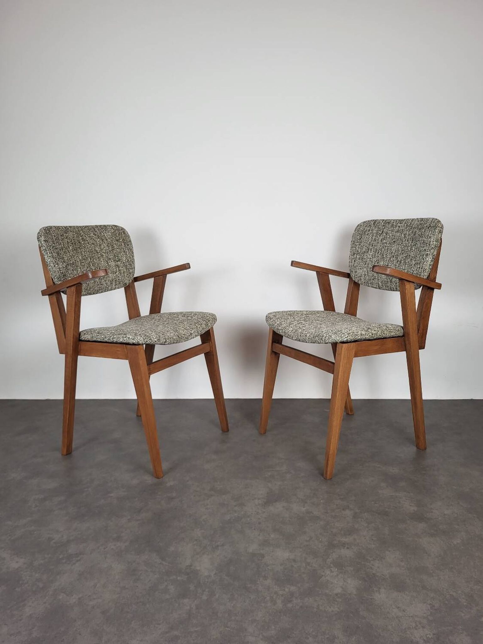 Paire de fauteuils bridge scandinaves, 1960