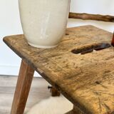 Old wooden painter's stool