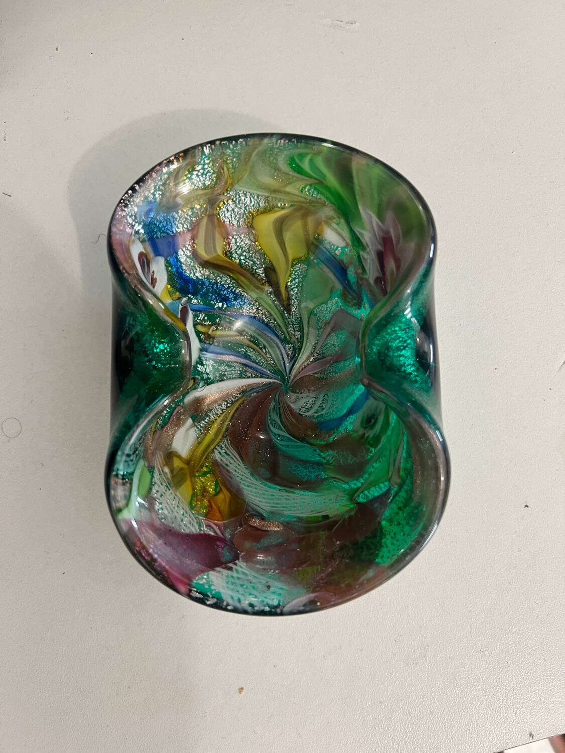 Ashtray / Glass pocket tray from Murano – Multicoloured – Tutti F style