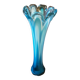 Grand vase cristal opaline turquoise