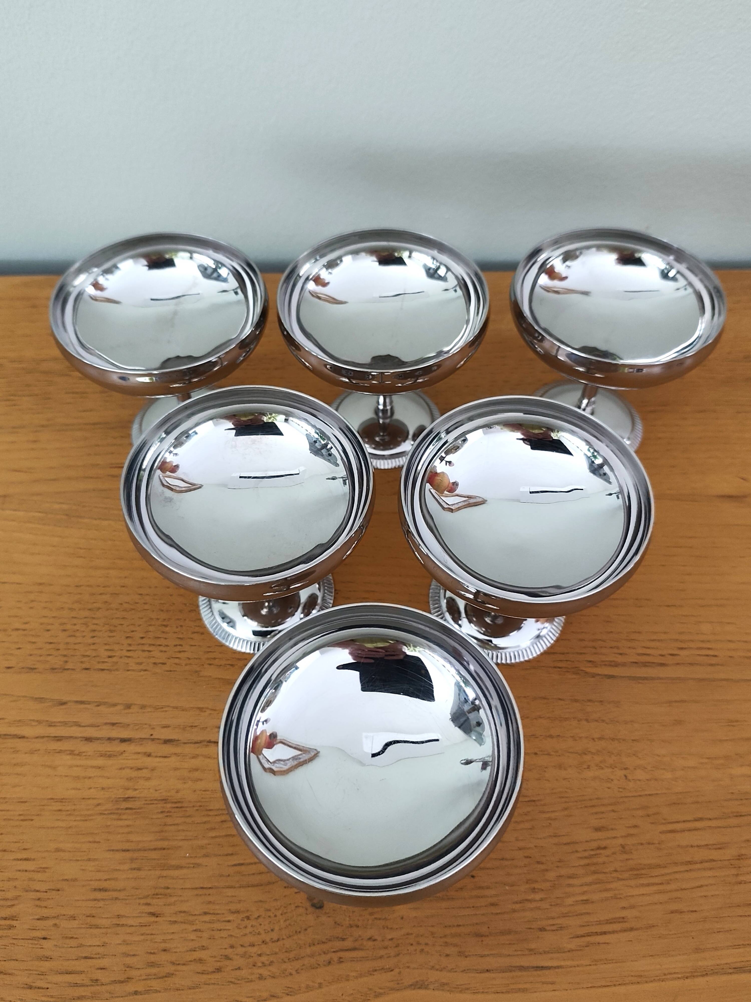 Set of 6 ice cream bowls Letang Rémy