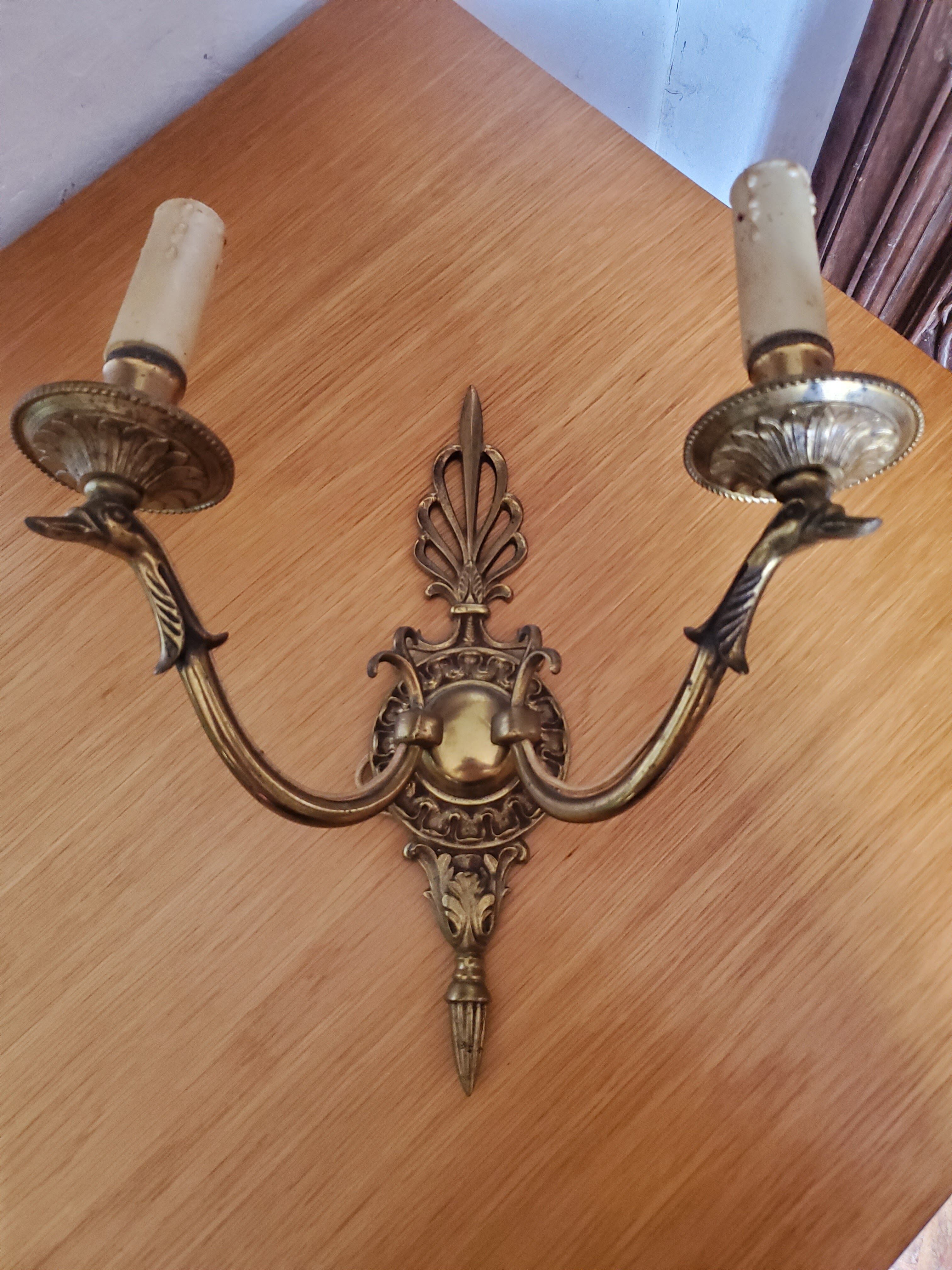 Bronze sconces