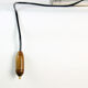 Vintage aluminium wall or table light with original switch, czechoslovakia 1920s