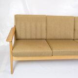 3-Person Sofa Model GE265/3 Made In Oak By Hans J. Wegner For Getama From 1960s