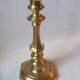 Antique bronze candlestick, 19th century, torch holder, candelabrum.