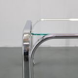 1970s Italian Glass Square Coffee Table