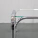 1970s Italian Glass Square Coffee Table