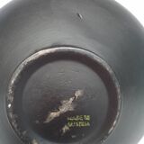 Black ceramic handle vase