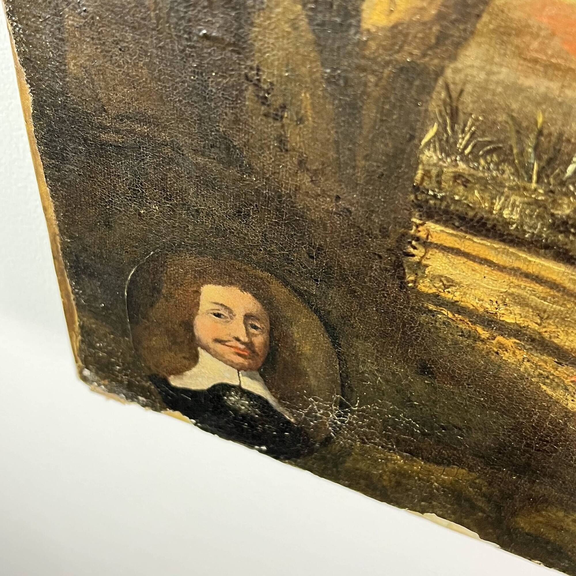 Old Table, oil on canvas, Dutch School of the 17th century Landscape