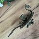 Phoenix hand bronze candlestick
