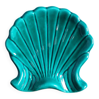 Emerald green seashell trinket dish