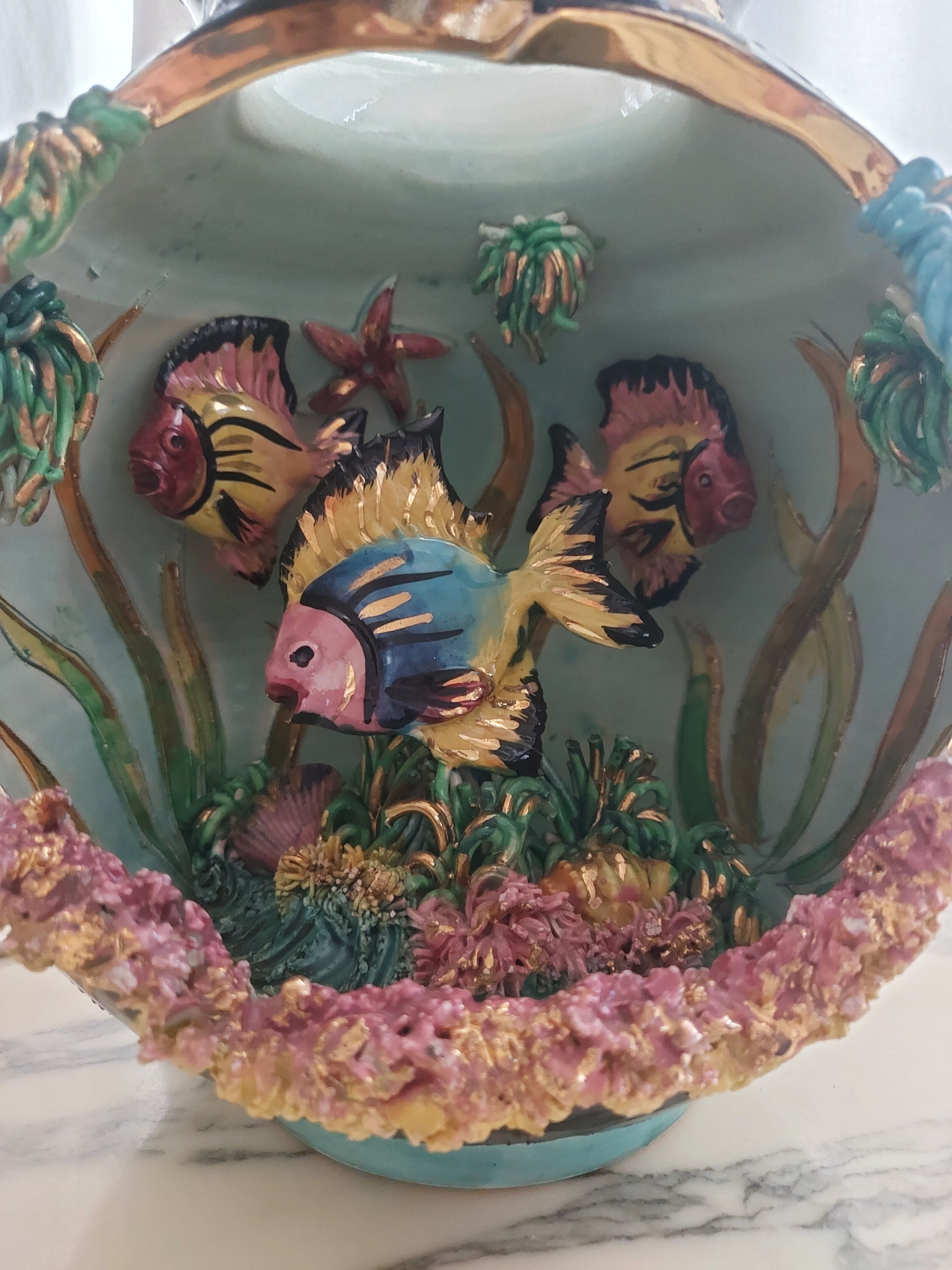 Ceramic lamp years 60 vallauris