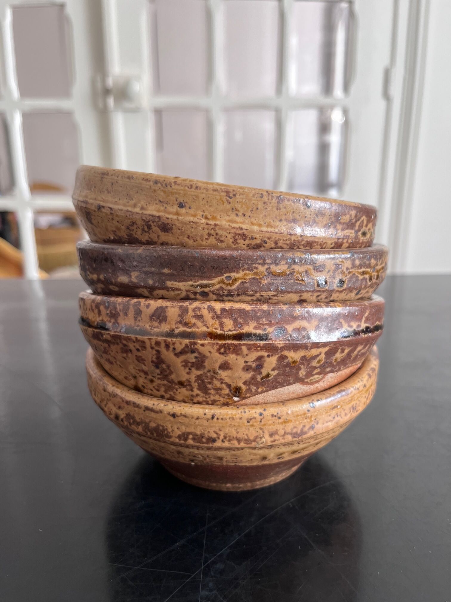 4 bowls in sandstone André Bodin La Borne