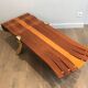 Unique coffee table made of a thick top