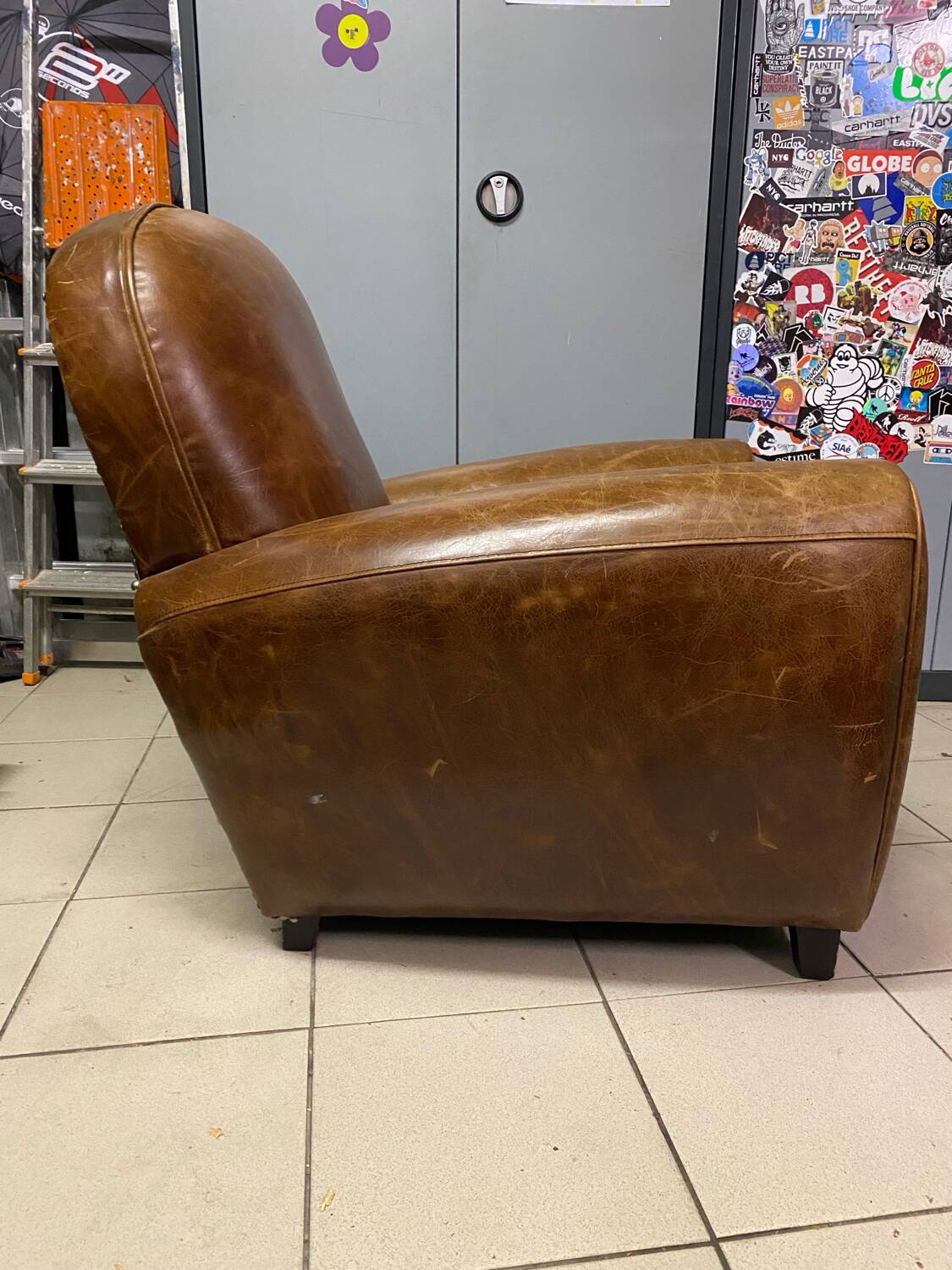 Fauteuil club cuir