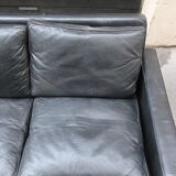 Leather sofa from the 70s chrome footing