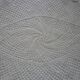 Oval white placemat in crocheted cotton