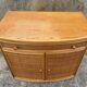 Vintage low sideboard, Exodia, bamboo and rattan, 80s