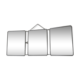 Barber vintage 1930 size 28x69cm triptych mirror